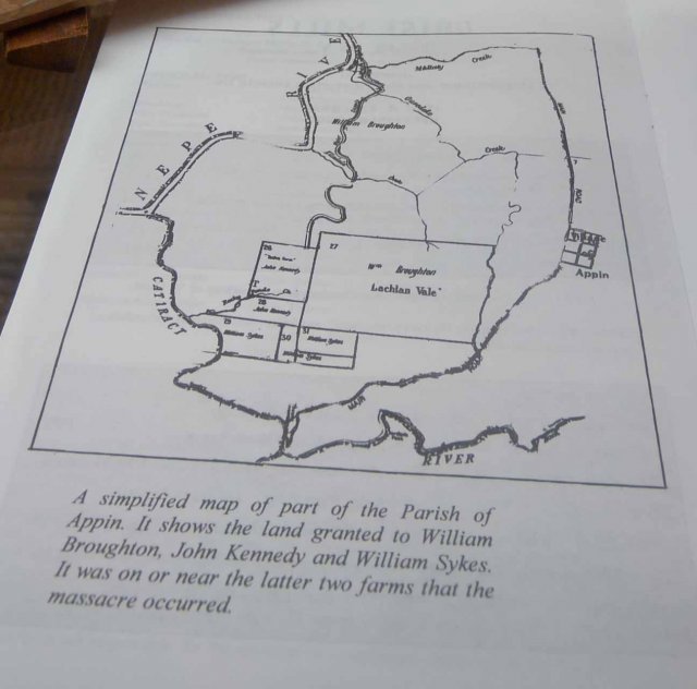 Simplified map of early Paris of Appin, courtesy of Camden Museum